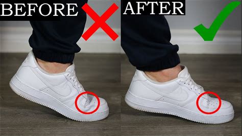 how to fix sneaker creases.